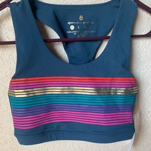 NWT - Spiritual Gangster Reana Rainbow Sports Bra